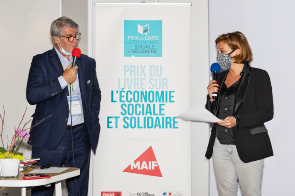 Olivia Grégoire, ministre chargée de l’Economie sociale et solidaire, a salué l’engagement du Toit Citoyen, le parrain du prix et les jurés présents - photo : Jacques Martin - Olivia Grégoire, ministre chargée de l’Economie sociale et solidaire, a salué l’engagement du Toit Citoyen, le parrain du prix et les jurés présents - photo : Jacques Martin -