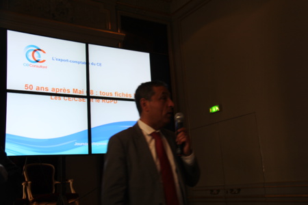 Abdel Benchabbi de CE Consultant, partenaire fidèle du Club. Photo : Jean-Paul Berger