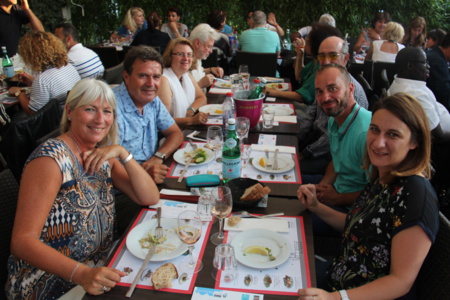 Une centaine d'invités et des élus en famille - Photo : Jean-Paul Berger