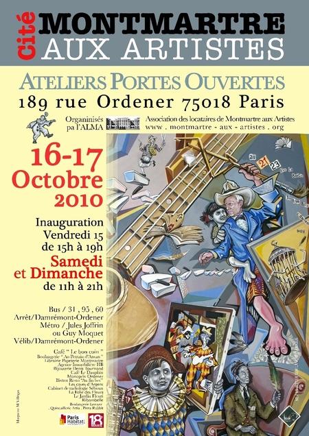 Cité Montmartre aux Artistes : Ateliers Portes Ouvertes