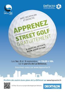 La Défense se transforme en green de golf ! La Défense se transforme en green de golf !