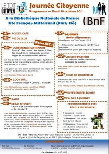 Journée Citoyenne "spéciale culture" à la BnF : préparez vos questions !