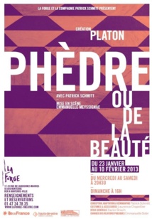 "Phèdre ou de la beauté de Platon" au Théâtre de la Forge